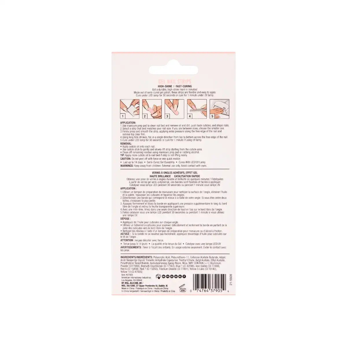 Nail Addict Gel Nail Strips - First Kiss