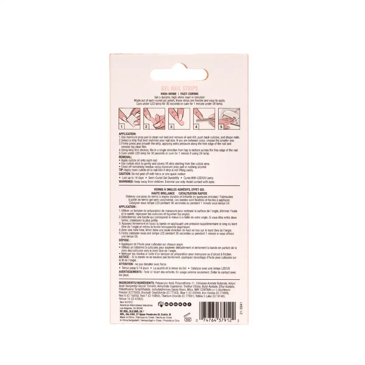 Nail Addict Gel Nail Strips - Mocha Latte