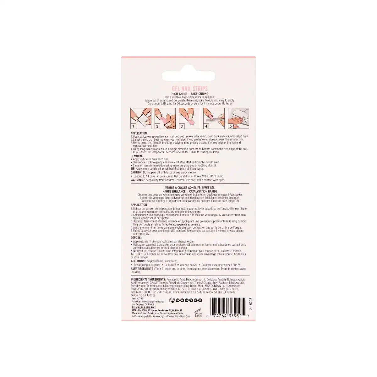 Nail Addict Gel Nail Strips - Cupids Bow
