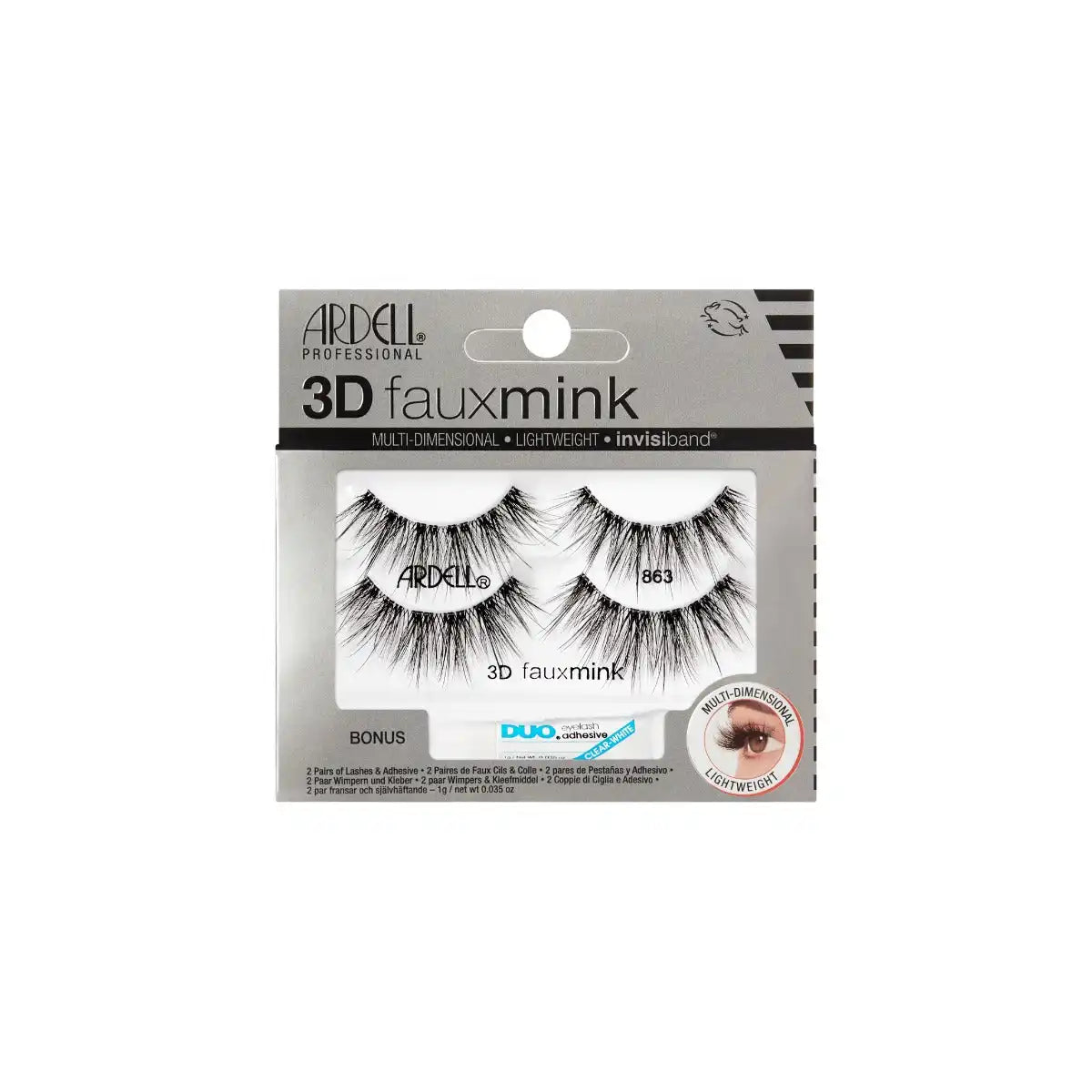3D Faux Mink 863, 2-Pairs