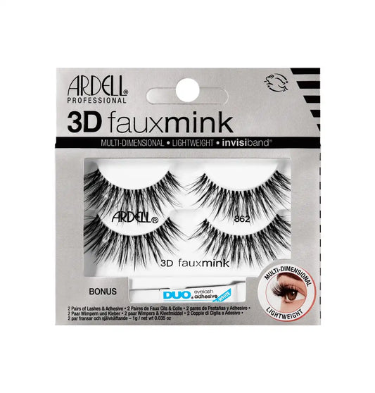 3D Faux Mink 862, 2-Pairs
