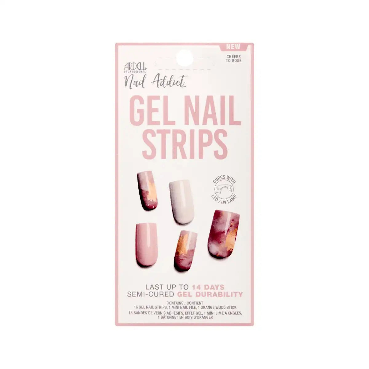 Nail Addict Gel Nail Strips - Cheers to Rosé