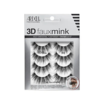3D Faux Mink 863, 4-Pairs