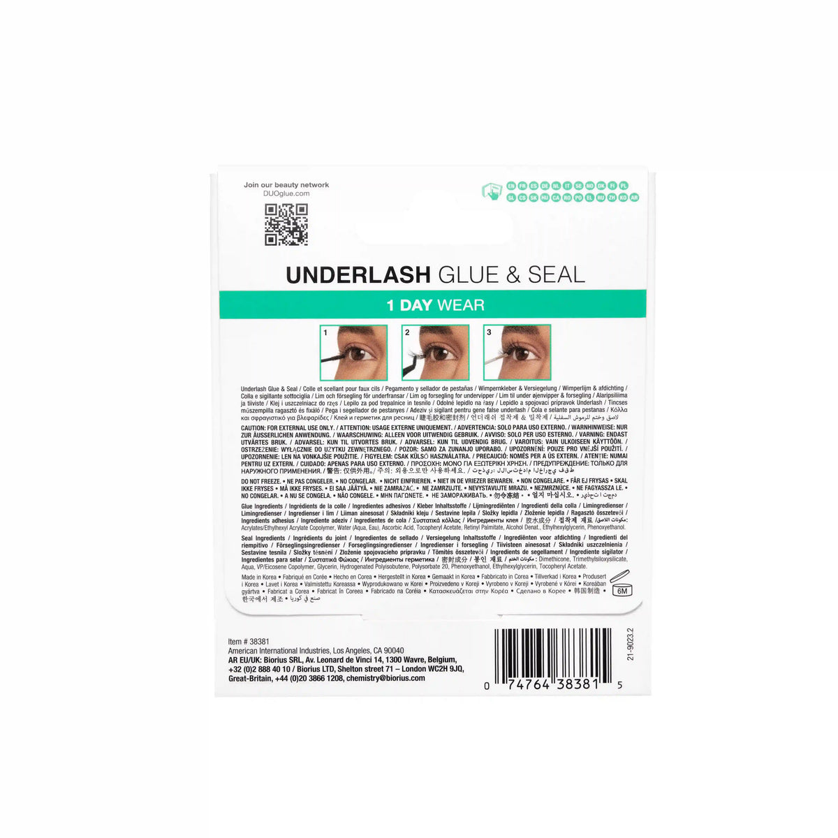 DUO Underlash 1 Day Clear Glue & Seal