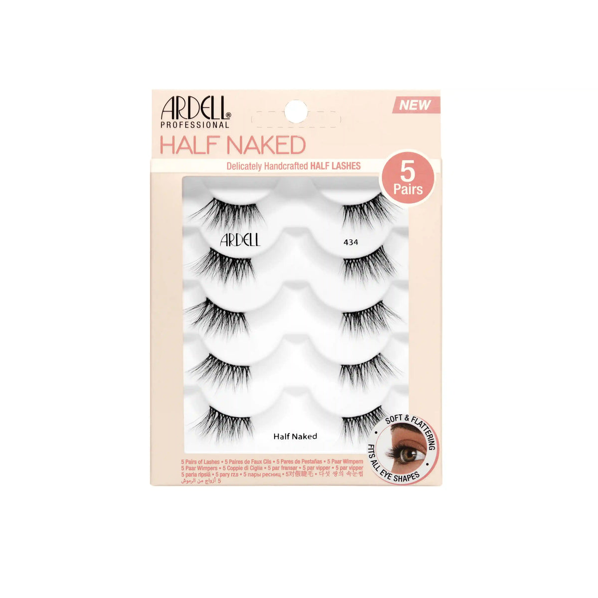 Half Naked Lashes 434, 5-Pairs