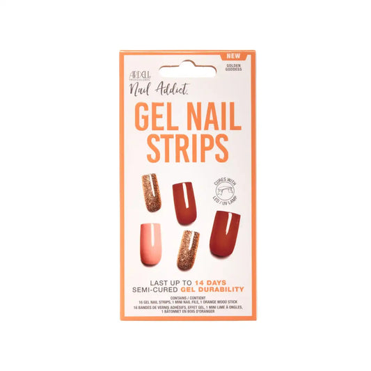 Nail Addict Gel Nail Strips - Golden Goddess