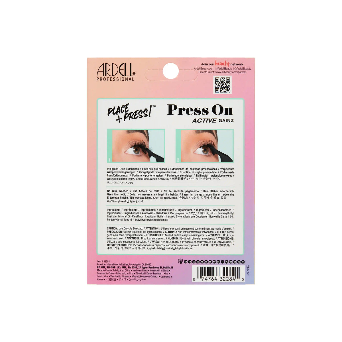 Press On Active Gainz 30 ct + Applicator