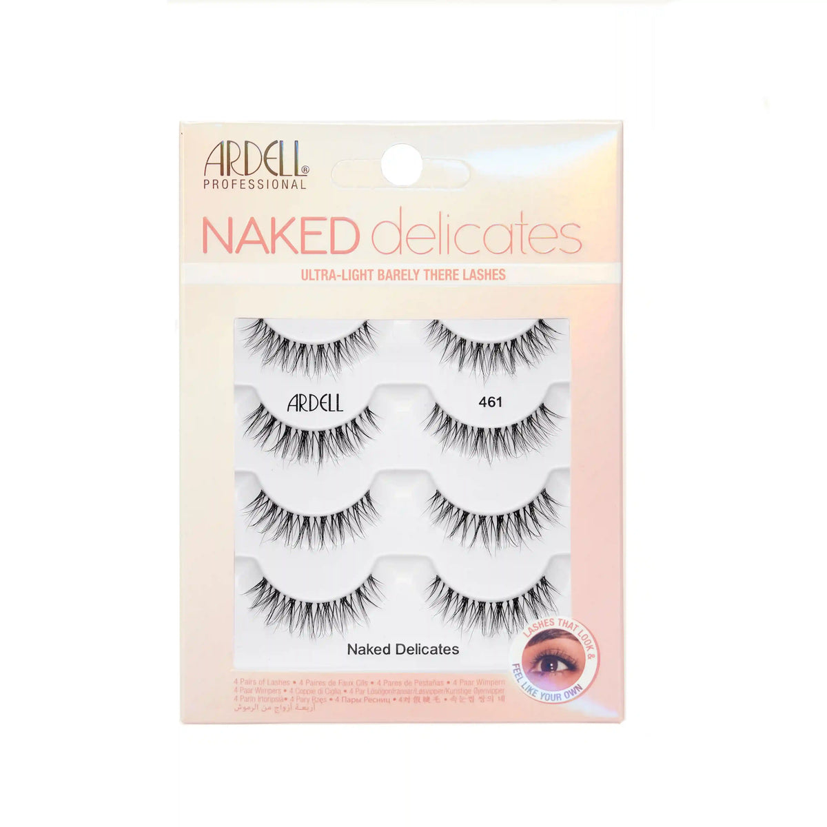 Naked Delicates Striplash 461, 4-Pairs