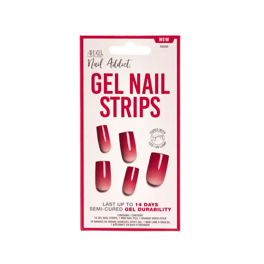 Nail Addict Gel Nail Strips - Rouge