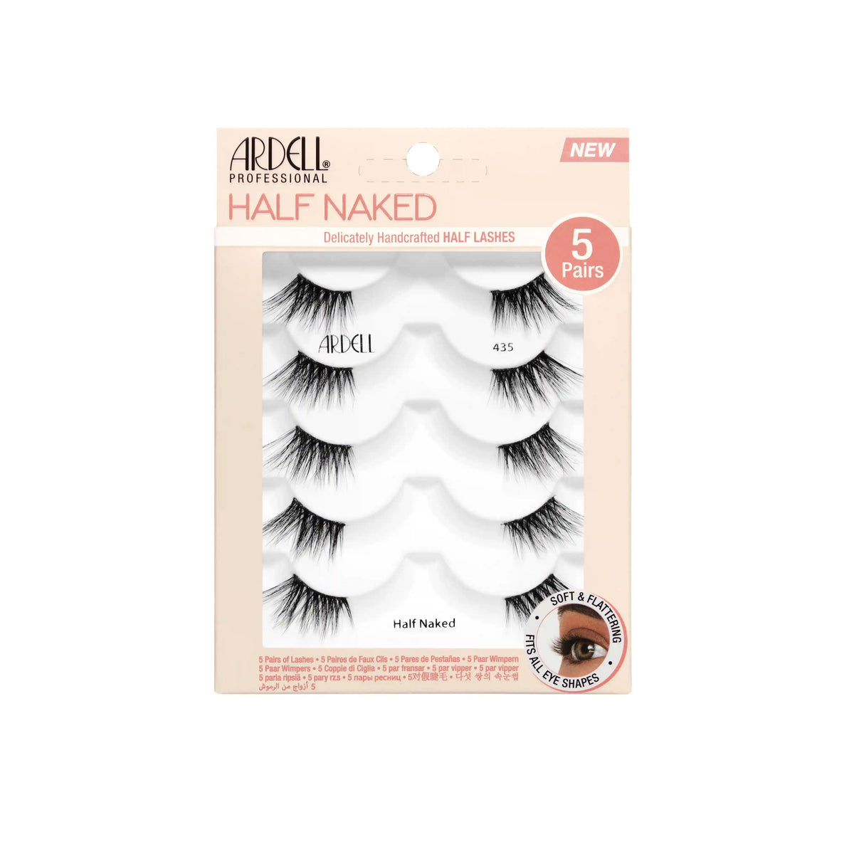 Half Naked Lashes 435, 5-Pairs