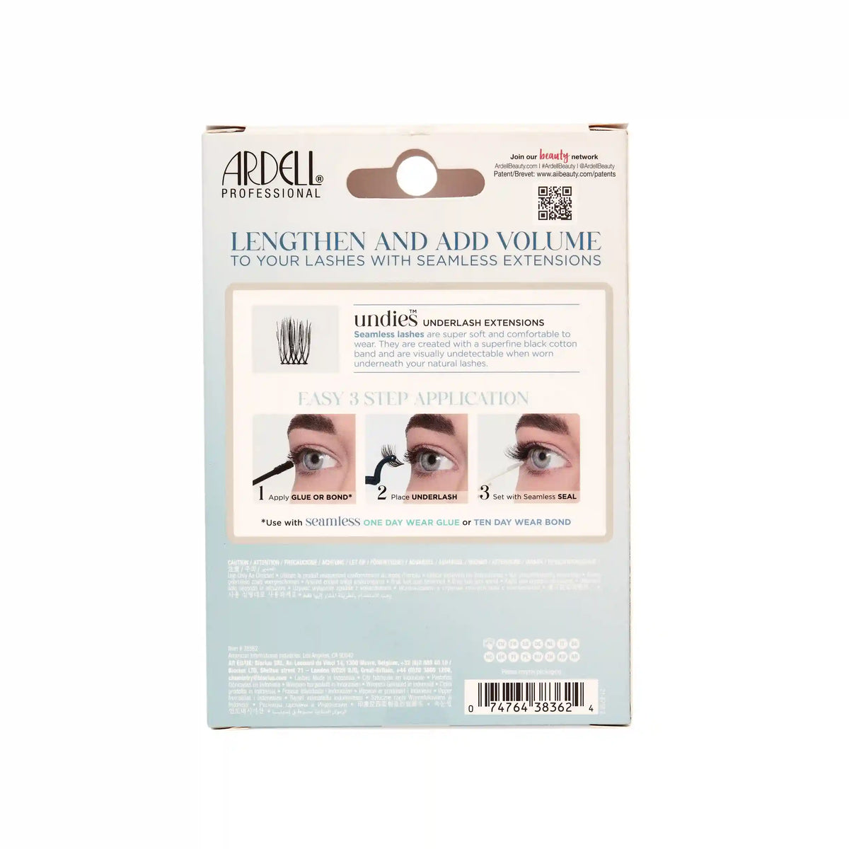 Seamless Underlash Extensions Fauxmink, 100-Count