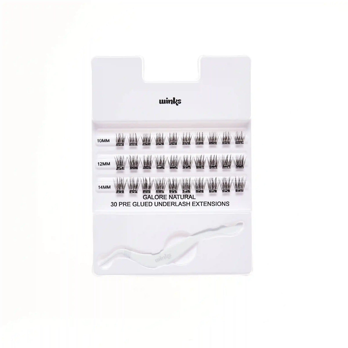 Winks Press On 30 pc Natural + Applicator