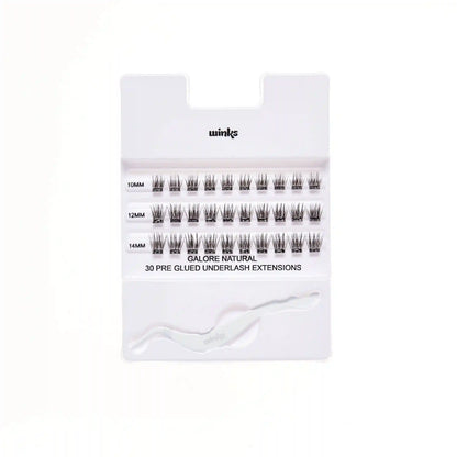 Winks Press On 30 pc Natural + Applicator