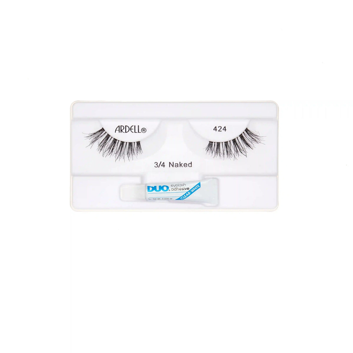 Naked Lash 3/4 Length 424 With Duo 1 Gram Glue, 2-Pack