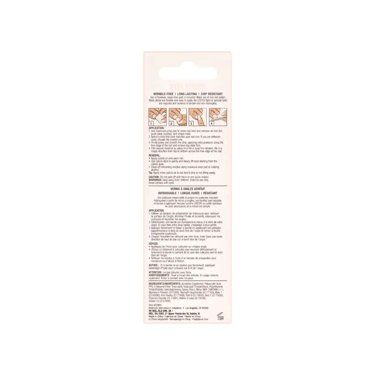 Nail Addict Pedi Strips - Kiss Me Quick