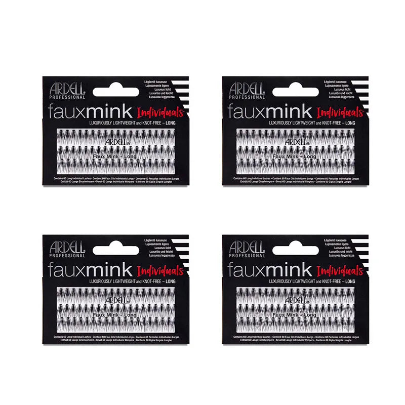 Faux Mink Individuals, Long, 60-Count, 4-Pack